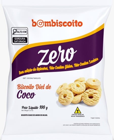 BOMBISCOITO SEQUILHOS DIET 100G COCO