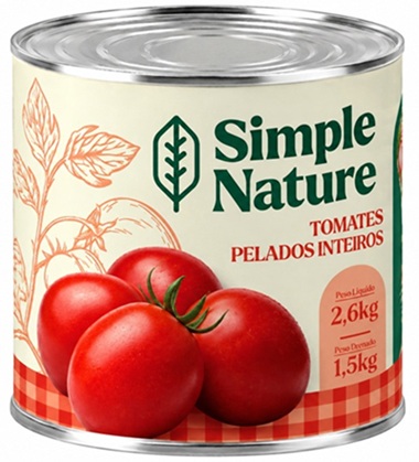 TOMATE PELADO SIMPLE NATURE 2,6KG