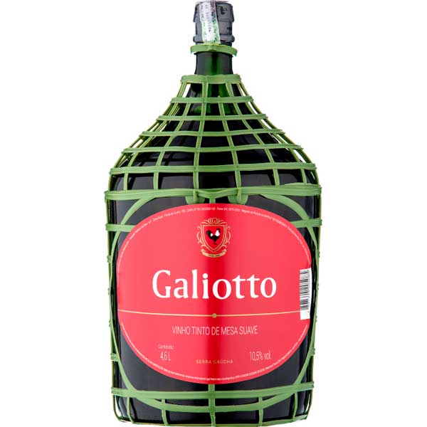 VINHO GALIOTTO 4.6ML TINTO SUAVE