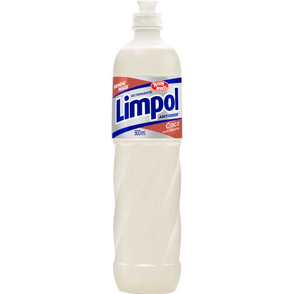 DETERGENTE LIQUIDO LIMPOL 500ML COCO