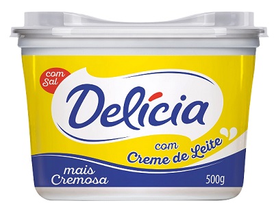 MARGARINA DELICIA CREMOSA  500G 77% LIP 