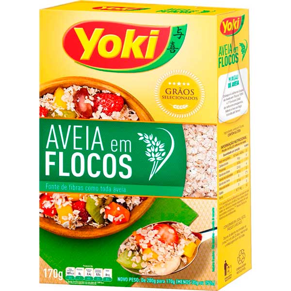 AVEIA YOKI 170G FLOCOS TRADICIONAL