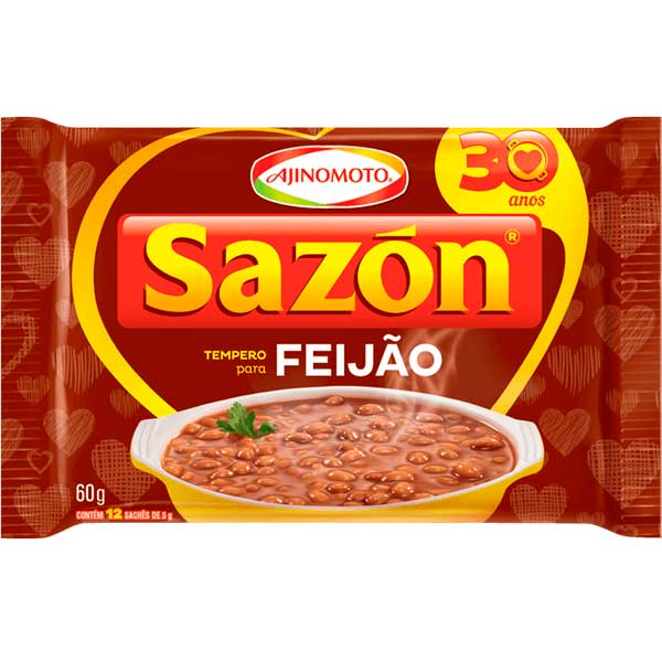 TEMPERO EM PO SAZON 60G MARRON FEIJAO 