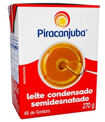 LEITE CONDENSADO PIRACANJUBA  270G TP SEMI-DESNATADO 6%G