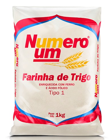 FARINHA DE TRIGO 01KG NUMERO UM PLASTICO