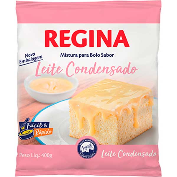 MISTURA BOLO REGINA 400G LEITE CONDENSADO