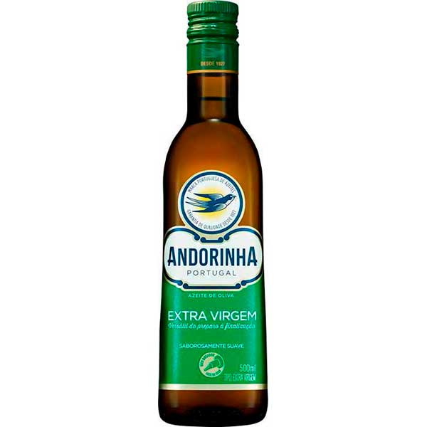 AZEITE VIDRO 500ML ANDORINHA EXTRA VIRGEM