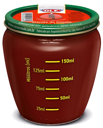 EXTRATO DE TOMATE OLE COPO 190G DECORADO