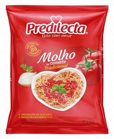 MOLHO DE TOMATE PREDILECTA BAG 4,1KG TRADICIONAL