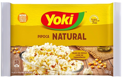 PIPOCA DE MICROONDAS YOKI 100G NATURAL 