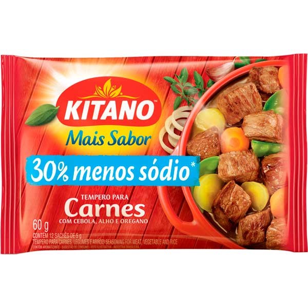 TEMPERO EM PO MAIS SABOR KITANO 60G CARNES