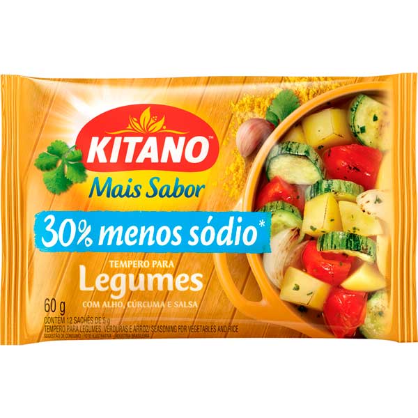 TEMPERO EM PO MAIS SABOR KITANO 60G LEGUMES