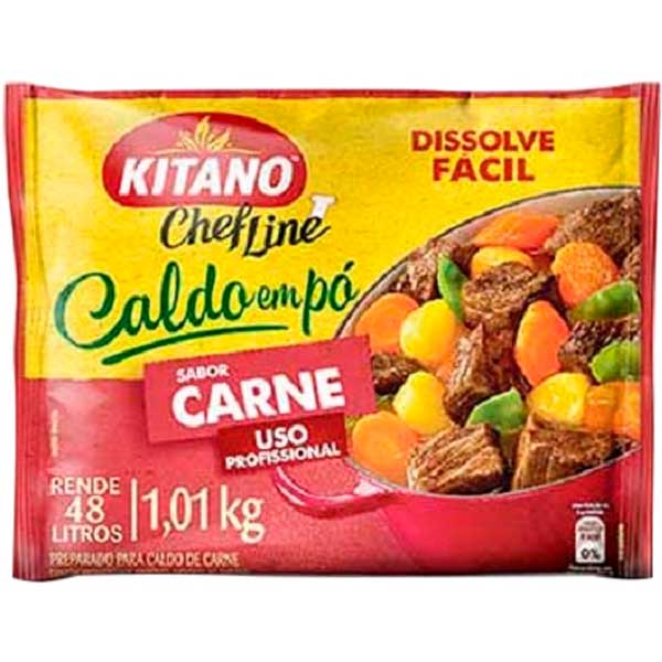 CALDO EM PÓ KITANO CHEFLINE 1KG CARNE