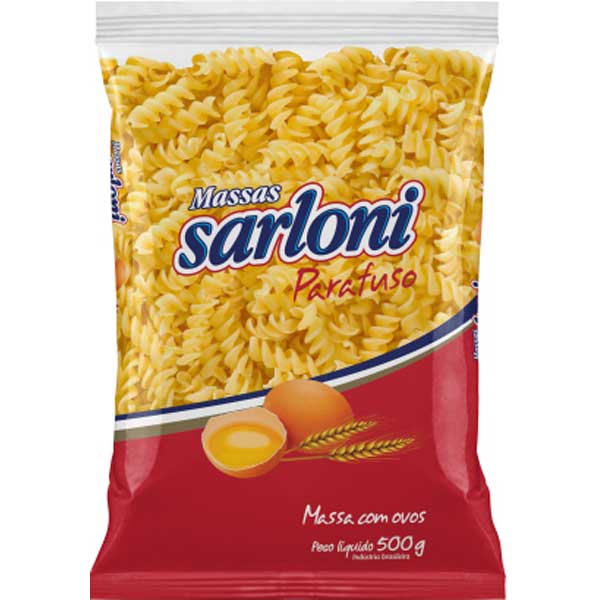 MACARRAO COM OVOS SARLONI  500G PARAFUSO MACARRAO COM OVOS SARLONI  500G PARAFUSO