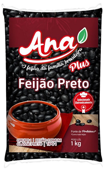 FEIJAO PRETO ANA T1 1KG