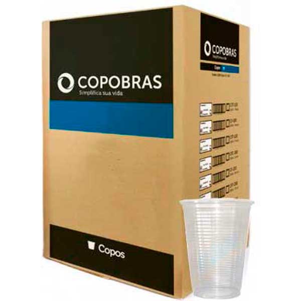 COPO DESCARTÁVEL PP COPOBRAS TRANSPARENTE 100X200ML