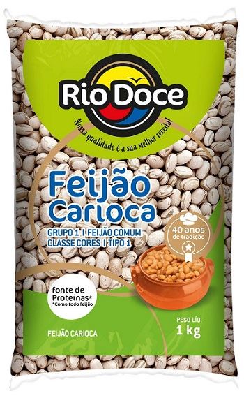 FEIJÃO CARIOCA T1 RIO DOCE 1KG