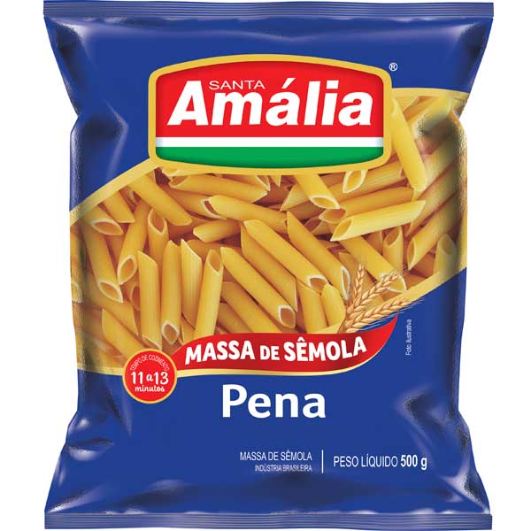 MACARRAO SANTA AMALIA SEMOLA  500G PENA 