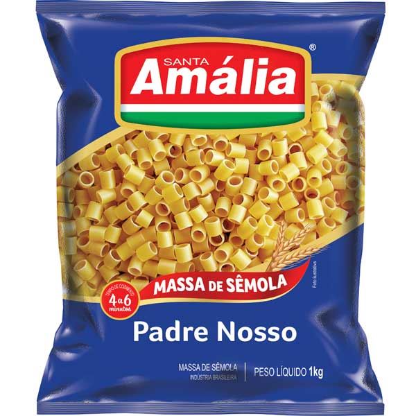 MACARRAO SANTA AMALIA SEMOLA 1KG PADRE NOSSO 