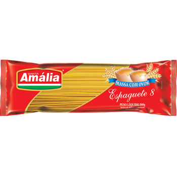 MACARRAO SANTA AMALIA COM OVOS 500G ESPAGUETE 8