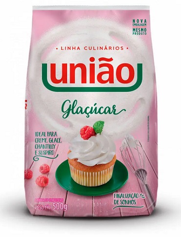 AÇÚCAR CONFEITEIRO GLAÇUCAR UNIÃO 500G