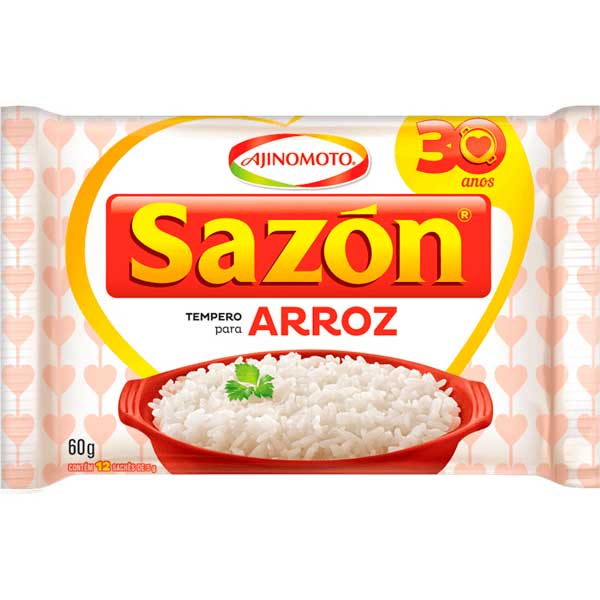 TEMPERO EM PO SAZON 60G BRANCO ARROZ 