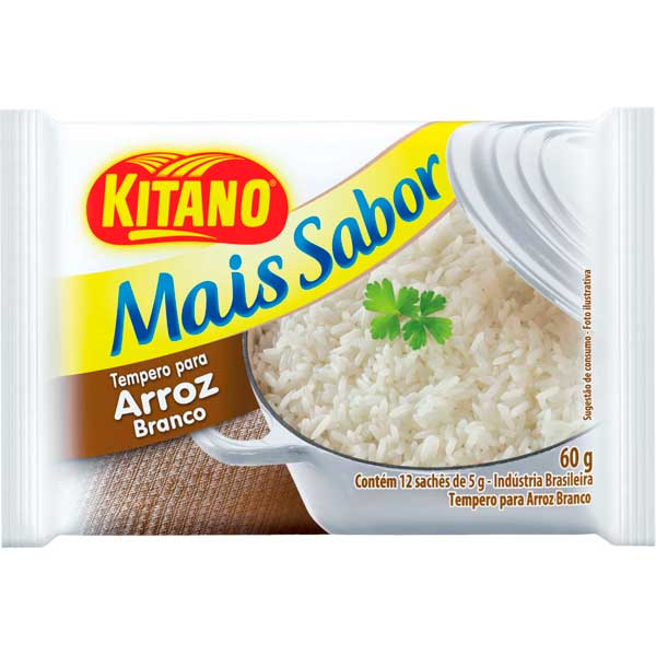 TEMPERO EM PO MAIS SABOR KITANO 60G ARROZ