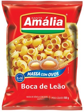 MACARRAO SANTA AMALIA COM OVOS 500G BOCA DE LEAO 