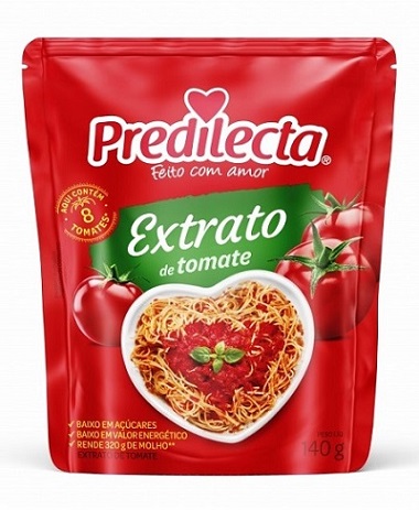 EXTRATO DE TOMATE PREDILECTA DOY PACK 140G EXTRATO DE TOMATE PREDILECTA DOY PACK 140G
