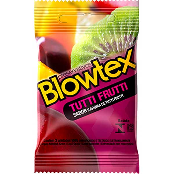 PRESERVATIVO BLOWTEX 3UN TUTI-FRUTI PRESERVATIVO BLOWTEX 3UN TUTI-FRUTI