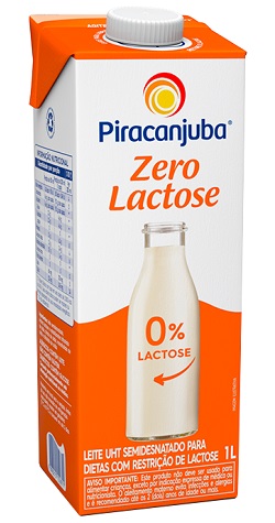 LEITE ZERO LACTOSE 1L PIRACANJUBA SEMI DESNATADO