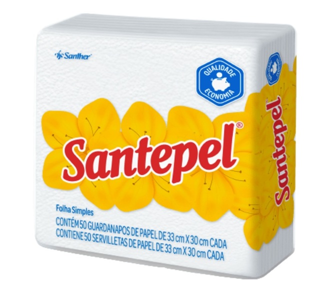 GUARDANAPO SANTEPEL 33X30 GRANDE C/50UN