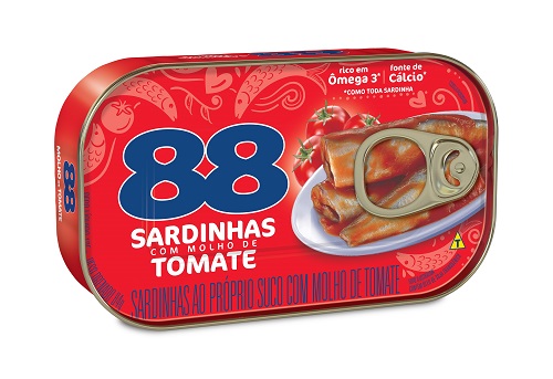 SARDINHA 88 125G MOLHO DE TOMATE 