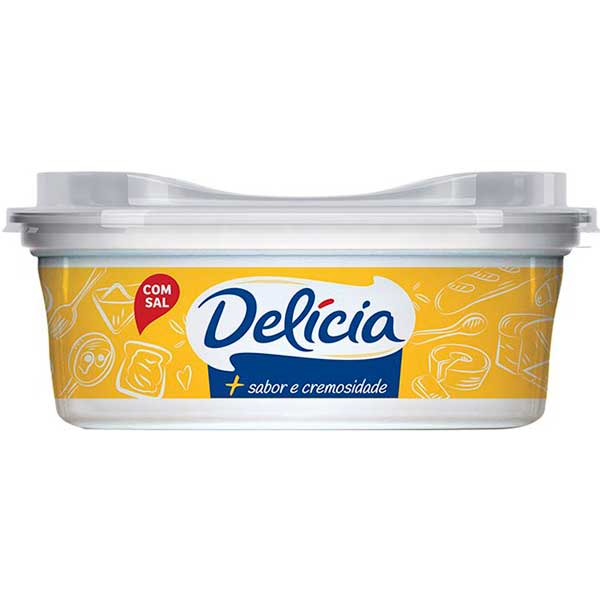 MARGARINA DELICIA CREMOSA 250G 70% LIP 