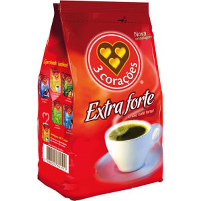 CAFÉ EM PÓ PACOTE 250G 3 CORAÇÕES EXTRA FORTE CAFÉ EM PÓ PACOTE 250G 3 CORAÇÕES EXTRA FORTE