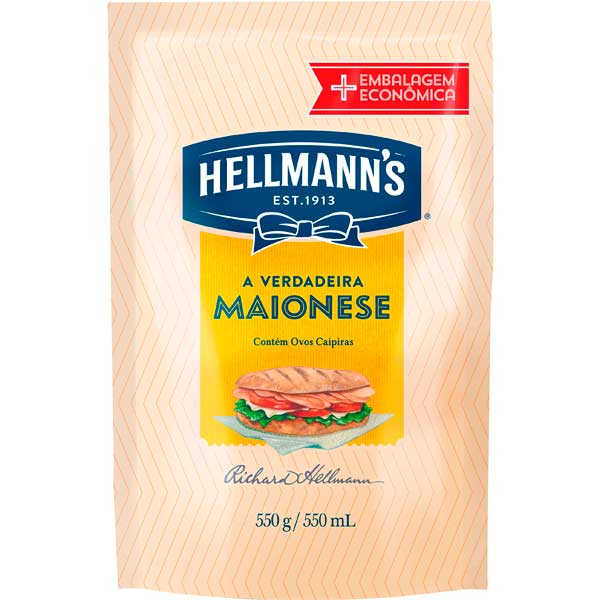 MAIONESE HELLMANNS DOY PACK 550G