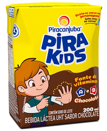 BEBIDA LACTEA PIRAKIDS  200ML ACHOCOLATADO