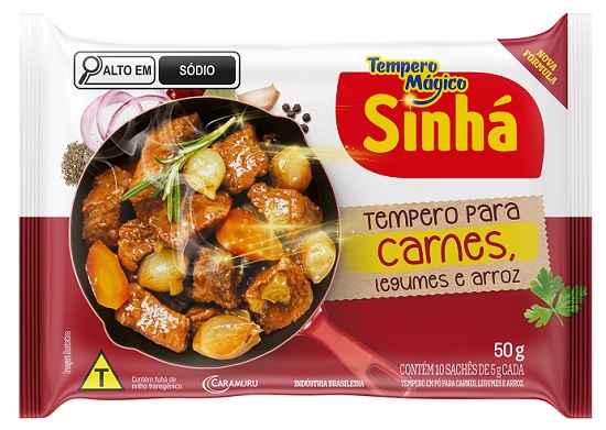 TEMPERO EM PO SINHA 50G CARNE 