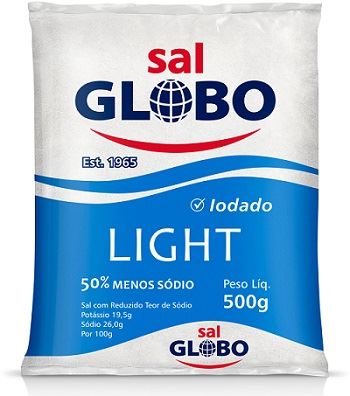 SAL REFINADO GLOBO LIGHT 500G