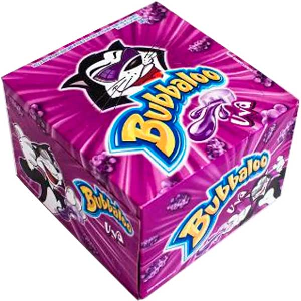 CHICLE BUBBALOO 60UN UVA