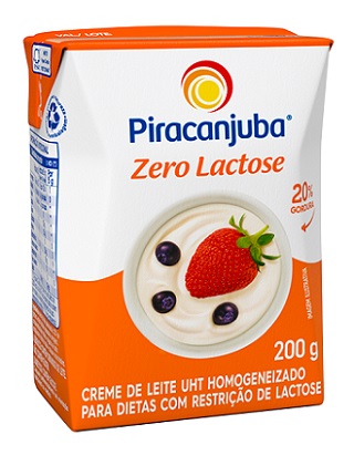 CREME DE LEITE ZERO LACTOSE TP 200ML PIRACANJUBA