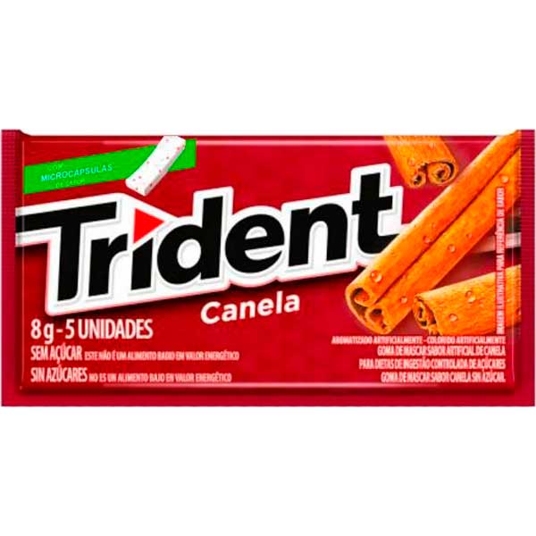 CHICLE TRIDENT CANELA  