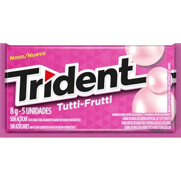 CHICLE TRIDENT TUTTI-FRUTI UN 