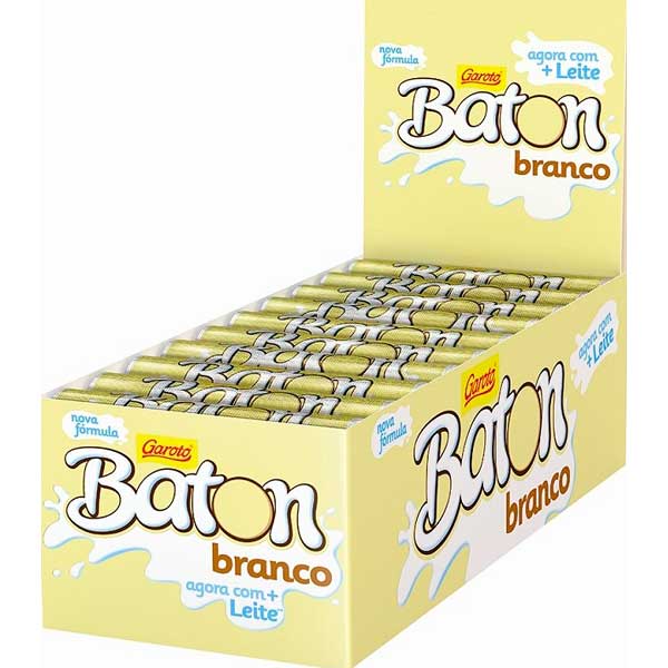 CHOCOLATE GAROTO BATON 16G BRANCO