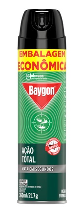 INSETICIDA AEROSOL 360ML BAYGON ACAO TOTAL