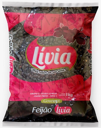 FEIJAO PRETO T1 LIVIA 1KG