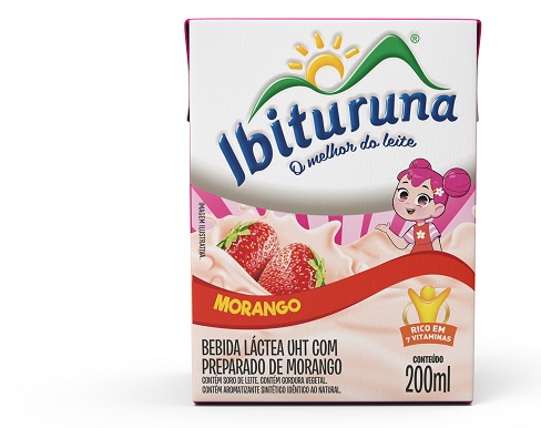 BEBIDA LACTEA IBITURUNA  200ML MORANGO