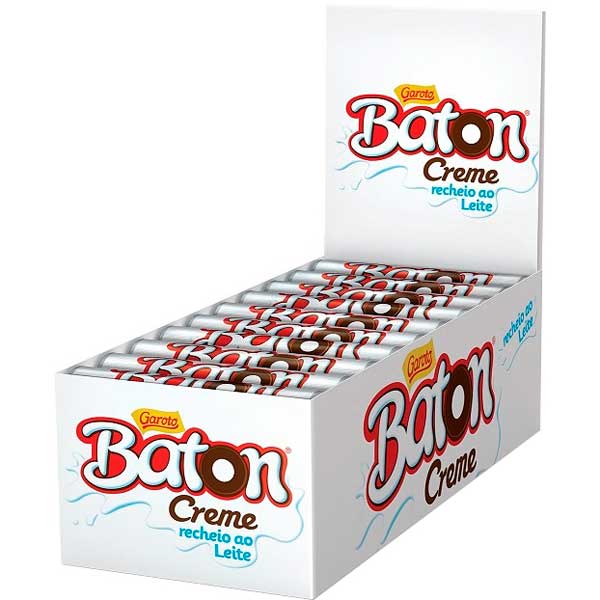 CHOCOLATE GAROTO BATON 16G AO LEITE COM CREME