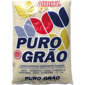 ARROZ BRANCO TIPO 1 PURO GRAO 5KG