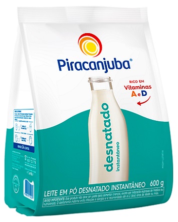 LEITE EM PO PACOTE PIRACANJUBA 600G DESNATADO